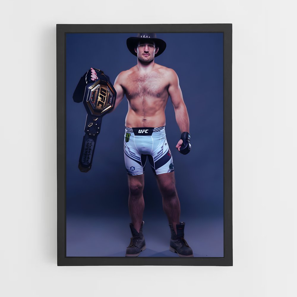 Poster L'Homme à la Tronçonneuse – affiche MMA (vue 2)